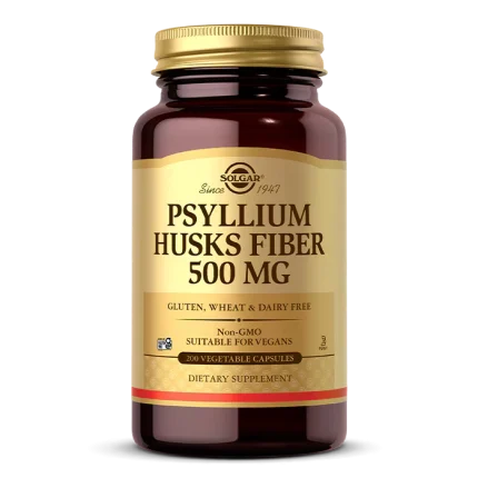 کپسول‌های گیاهی ۵۰۰ میلی‌گرمی فیبر پوسته اسفرزه